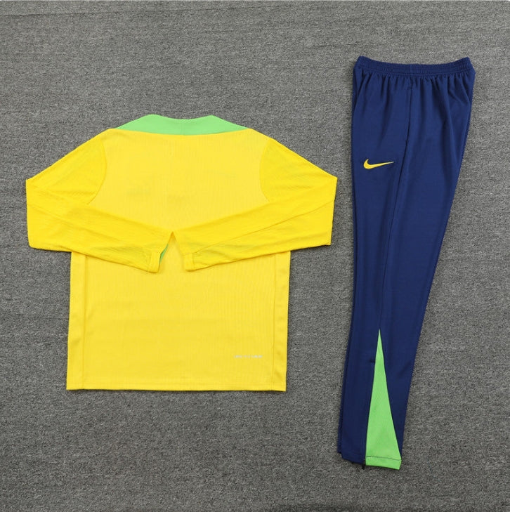 Brazil Dark Blue and Yellow Tracksuit