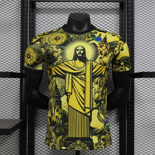 Brazil "Jesus" Yellow Limited Jersey