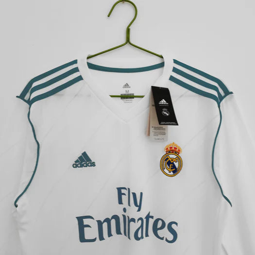 Real Madrid 2017-2018 Long Sleeve Home Kit