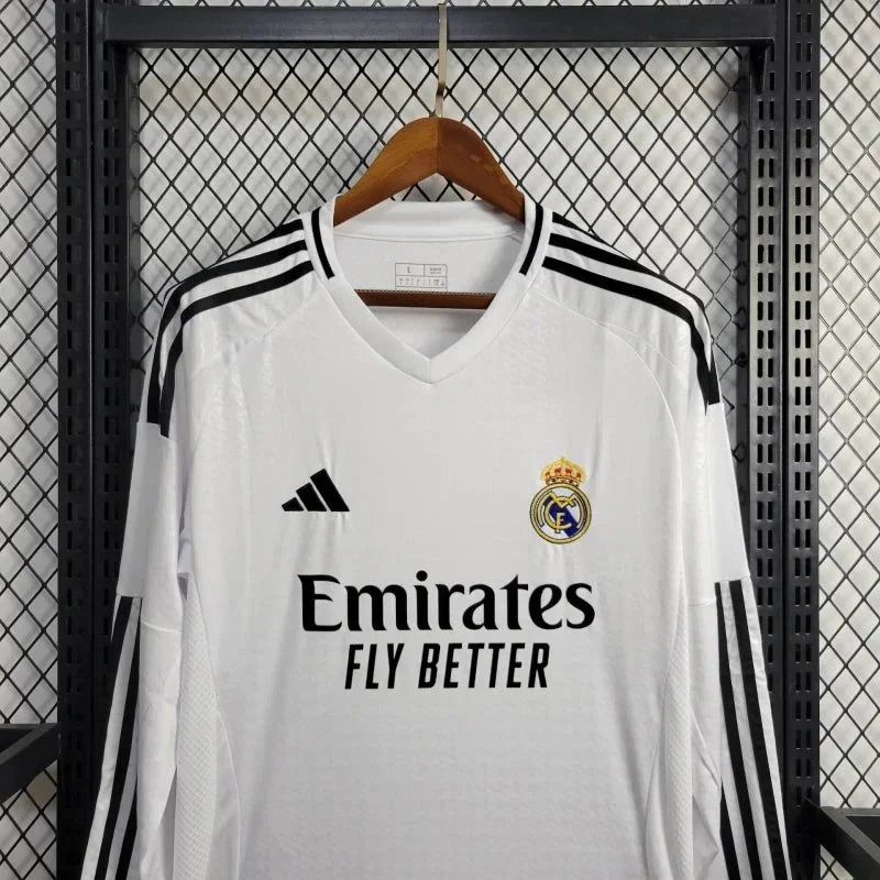 24/25 Real Madrid Long Sleeve Home Kit