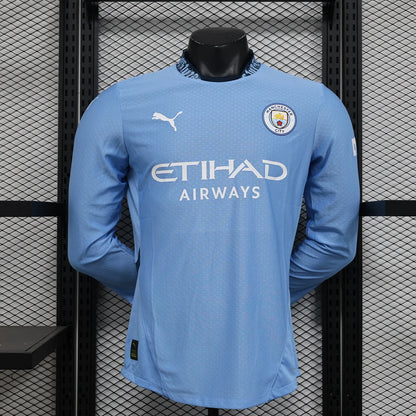 24/25 Manchester City Long Sleeve Home Kit