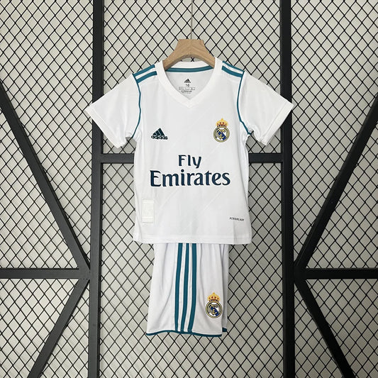 Real Madrid 17/18 Home Jersey Kids Size